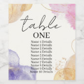 グリッターブラック書道表結婚数 ワインラベル (シングルラベル)