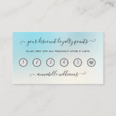 グリッターブルーアイラッシュエクステンションロイヤリティ事業 名刺 (裏面)