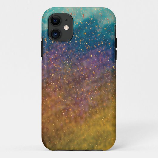 グリッターブルーゴールドCase-MateタフApple iPhone 11 C Case-Mate iPhoneケース (裏面)