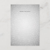 グリッターブルースノーフレーク冬ウェディング詳細カード エンクロージャーカード (裏面)