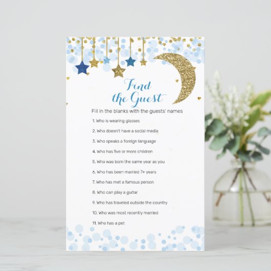 グリッターブルームーンウォーターの色を見つけるゲストゲーム (スタンド正面)