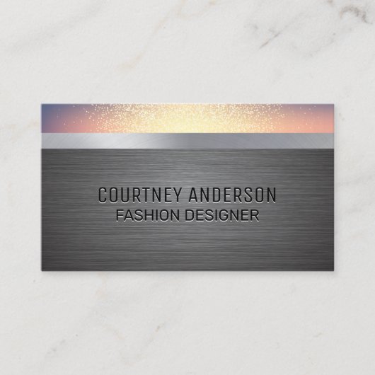 グリッターブレンドの背景 名刺 (正面)