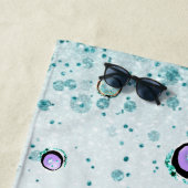 *~*グリッターブロンドマーメイドシータートルサンドキャッスル  ビーチタオル (インサイチュ)