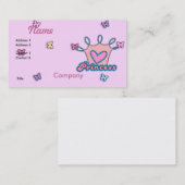 グリッタープリンセスデザイン 名刺 (正面/裏面)