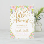 グリッタープリンセス誕生日招待状 招待状 (スタンド正面)