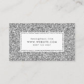 グリッタープリントかわいらしフェミニン名刺 名刺 (裏面)