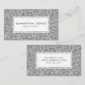 グリッタープリントかわいらしフェミニン名刺 名刺 (正面/裏面)