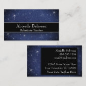 グリッタープロフェッショナル代替プレスクール先生 名刺 (正面/裏面)