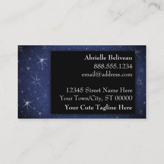 グリッタープロフェッショナル代替プレスクール先生 名刺 (裏面)