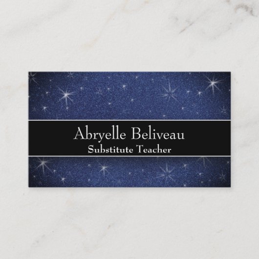 グリッタープロフェッショナル代替プレスクール先生 名刺 (正面)