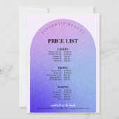 グリッターヘアスタイリスト爪、 ネイル美しいサロン価格表 (正面)