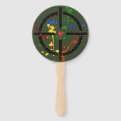 グリッターペイントボールパーティーターゲット ハンドファン (裏面)