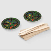 グリッターペイントボールパーティーターゲット ハンドファン (組立なし)