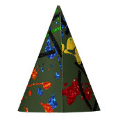 グリッターペイントボールパーティーターゲット パーティーハット (裏面)