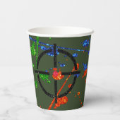 グリッターペイントボールパーティーターゲット 紙コップ (裏面)