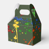 グリッターペイントボールパーティー名前をカスタムする フェイバーボックス (裏面サイド)