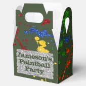 グリッターペイントボールパーティー名前をカスタムする フェイバーボックス (オープン)