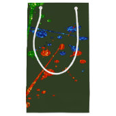 グリッターペイントボール絵を描パーティー（ばちゃばちゃ）跳ねるクラシック スモールペーパーバッグ (正面)
