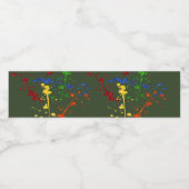 グリッターペイントボール絵を描パーティー(ばちゃばちゃ)跳ねる ペットボトルラベル (シングルラベル)