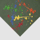 グリッターペイントボール絵を描パーティー(ばちゃばちゃ)跳ねる 薄葉紙 (詳細)