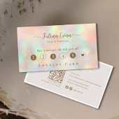 グリッターホログラフィックビューティシアンメイクアップ ロイヤリティカード