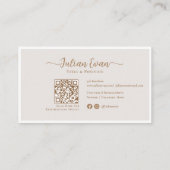 グリッターホログラフィックビューティシアンメイクアップ ロイヤリティカード (裏面)