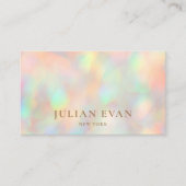 グリッターホログラフィックビューティシアンメイクアップ 名刺 (正面)