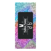 グリッターホログラフィック美容師サロン価格表 ラックカード (裏面)