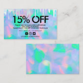 グリッターホロドリップディスカウントサンキュー 名刺 (正面/裏面)