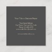 グリッターボフェイクタン裁縫、Tailor スクエア名刺 (裏面)