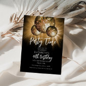 グリッターボールパーティータイム 招待状