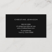 グリッターポープリントロゴ 名刺 (裏面)