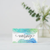 *~*グリッターマッサージセラピストセラピーハート 名刺 (スタンド正面)