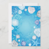 グリッターマーメイドザシーバースデーパーティー 招待状 (裏面)