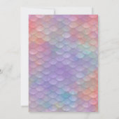 グリッターマーメイドザシーバースデーパーティー 招待状 (裏面)