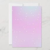 グリッターマーメイドテール誕生日招待状 招待状 (裏面)