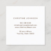 グリッターミツバチひまわり スクエア名刺 (裏面)