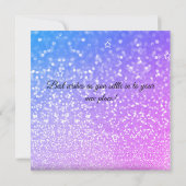 グリッターミニマルニューホーム引っ越し祝いパーティーカード サンキューカード (裏面)