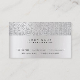 グリッターミニマルパールITサイバーシルバーグレーVip 名刺