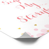 グリッタームーンマイストーリーブックサインにサイン ポスター (角)