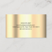 グリッターメイクアップアーティストスパークルグラム美しい 名刺 (裏面)