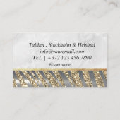 グリッターメイクアップアーティストヘアサロン 名刺 (裏面)