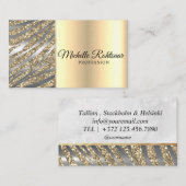 グリッターメイクアップアーティストヘアサロン 名刺 (正面/裏面)