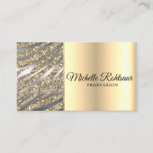 グリッターメイクアップアーティストヘアサロン 名刺 (正面)