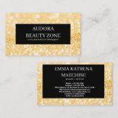 グリッターメイクアップアーティスト 名刺 (正面/裏面)