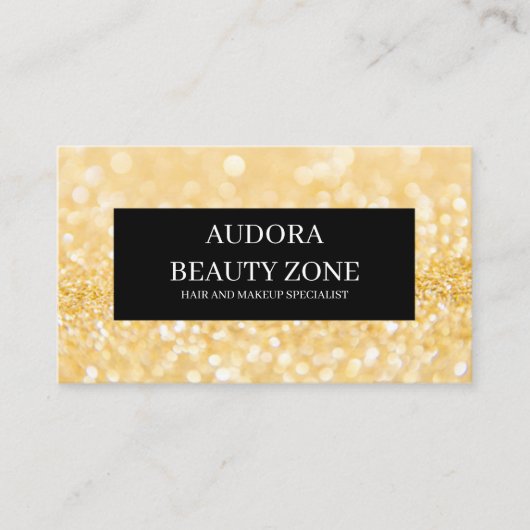 グリッターメイクアップアーティスト 名刺 (正面)