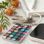 グリッターメイクアップキーチェーン キーホルダー (正面右)