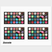 グリッターメイクステッカー 長方形シール (シート)