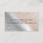 グリッターメタリック滴下唇メイクアップアーティスト 名刺 (裏面)