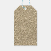 グリッターメッセージカードブルゴーニュ赤面フラワーサンキュー ギフトタグ (裏面)